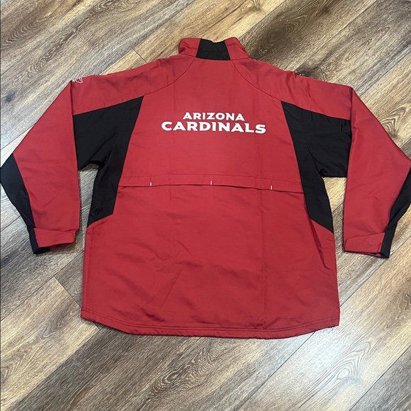 NFL Field Reebok Arizona Cardinals Football League Red & Black Full Zip Jacket 🏈 - Picture 15 of 15